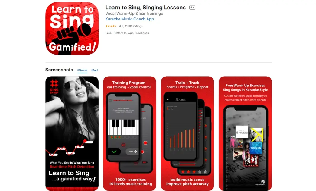 Sing Sharp 歌唱教學手機應用程式案例 - 下載逾 500 萬次